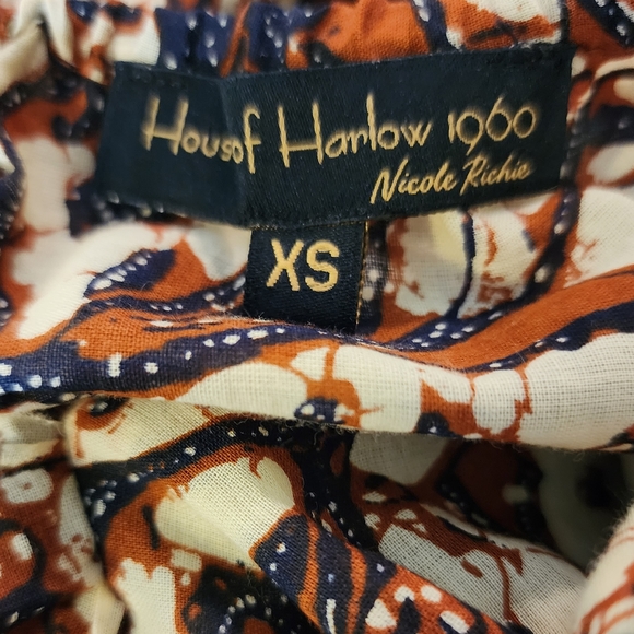 House of Harlow 1960 Nicole Richie Cut Out Tiered Maxi Dress XS Mable brown - Picture 6 of 11